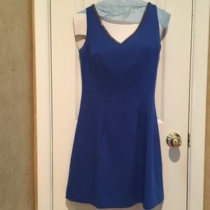 Blue Lily Pulitzer Dress with Detail along v-neck